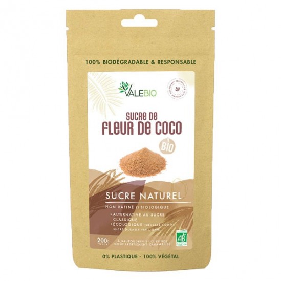 Valebio sucre de fleur de coco bio 200g