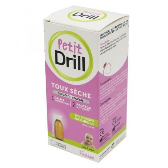 Petit drill sirop toux sèche goût fraise 125ml