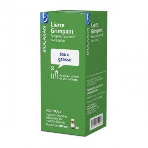 Biogaran lierre grimpant conseil sans sucre toux grasse 100ml