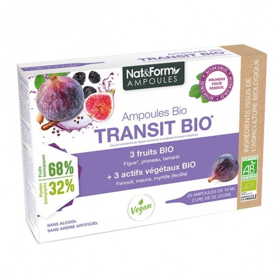 Nat&Form ampoules transit bio 20 ampoules