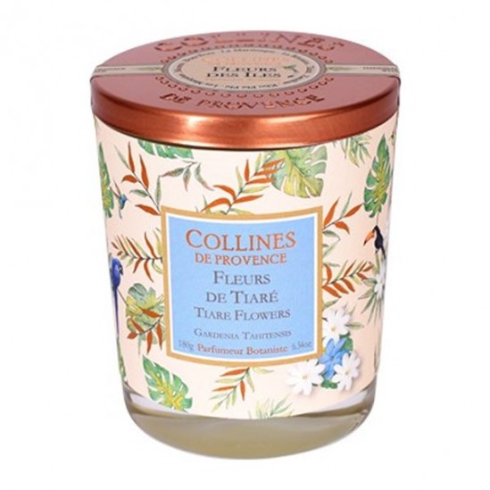 Collines de provence bougie parfumée fleurs de tiaré 180g