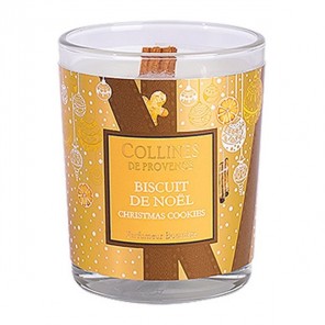 Collines de provence bougie parfumée biscuit de noël 75g