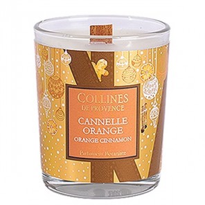 Collines de provence bougie parfumée cannelle orange 180g