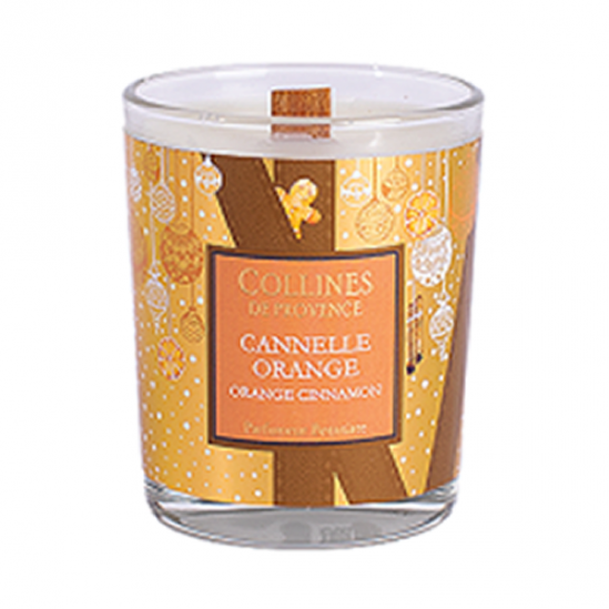 Collines de provence bougie parfumée cannelle orange 75g