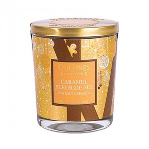 Collines de provence bougie parfumée caramel fleur de sel 180g