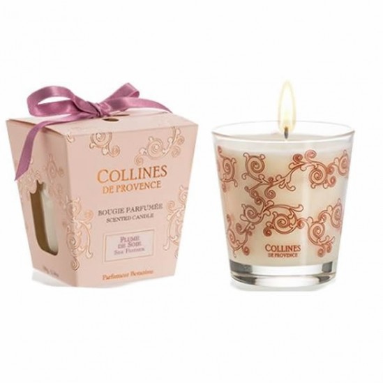 Collines de provence bougie parfumée plume de soie 180g