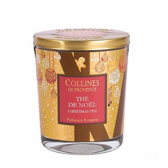 Collines de provence bougie parfumée Noël thé de noël 180g