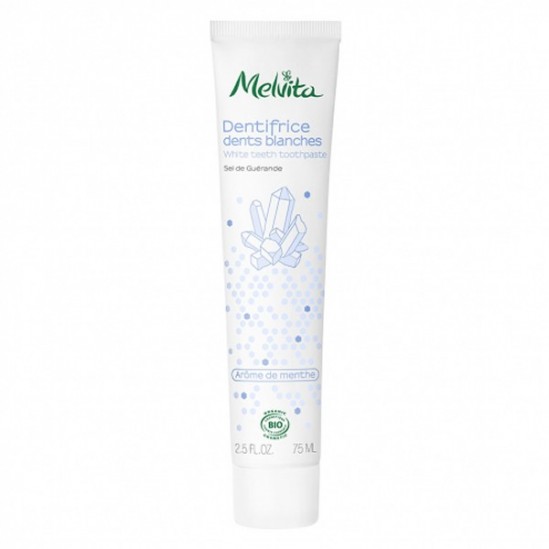 Melvita dentifrice dents blanches arôme de menthe 75ml