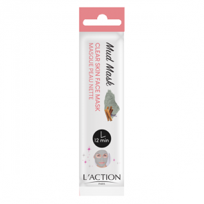 L'action mud mask masque peau nette 15g