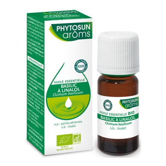 Phytosun arôms huile essentielle basilic à linalol bio 10ml