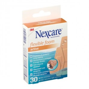 3M nexcare pansements flexible foam active boîte de 30