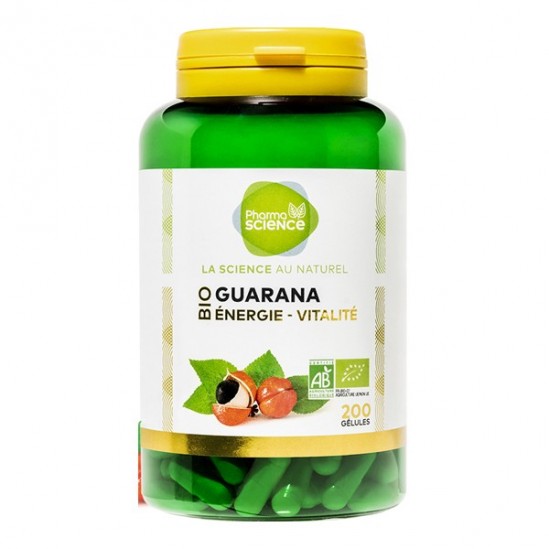 Pharmascience guarana bio énergie vitalité 200 gélules