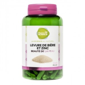 Pharmascience levure de bière & zinc 200 gélules