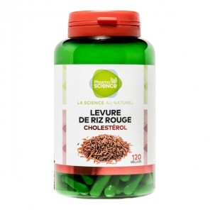 Pharmascience levure de riz rouge cholestérol 120 gélules