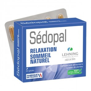 Lehning sédopal relaxation sommeil naturel 40 gélules