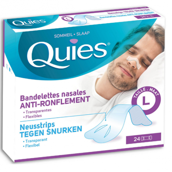 Quies bandelettes nasales anti ronflement 24