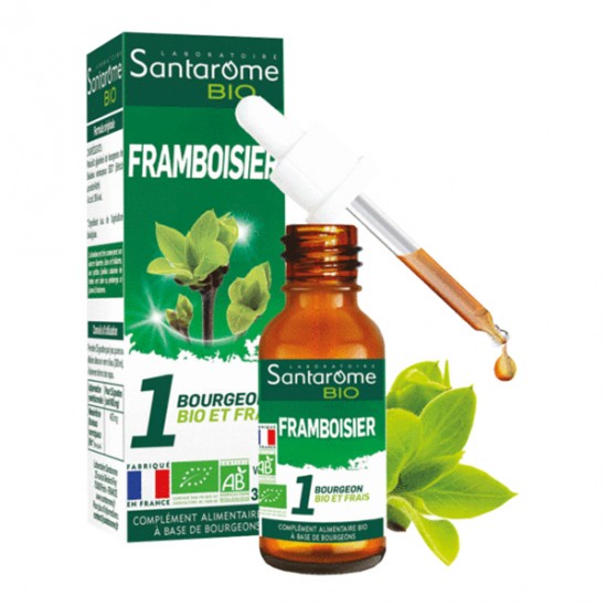 Santarome framboisier bourgeon bio et frais 30ml