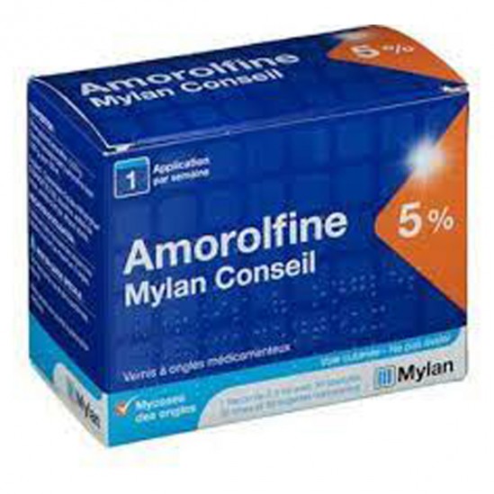 Mylan amorolfine conseil 5% 2,5ml