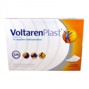 Voltarenplast 1 % 5 emplâtres médicamenteux