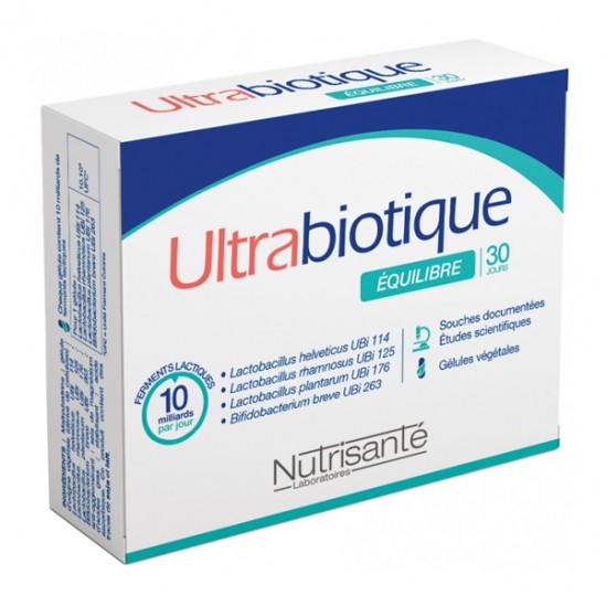 Nutrisanté ultrabiotique équilibre 10 gélules