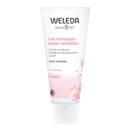 Weleda amande lait nettoyant peaux sensibles 75ml