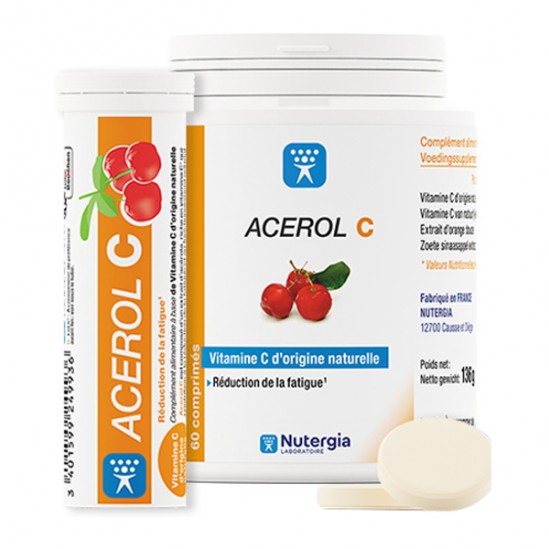 Nutergia acérol C 60+15 comprimés