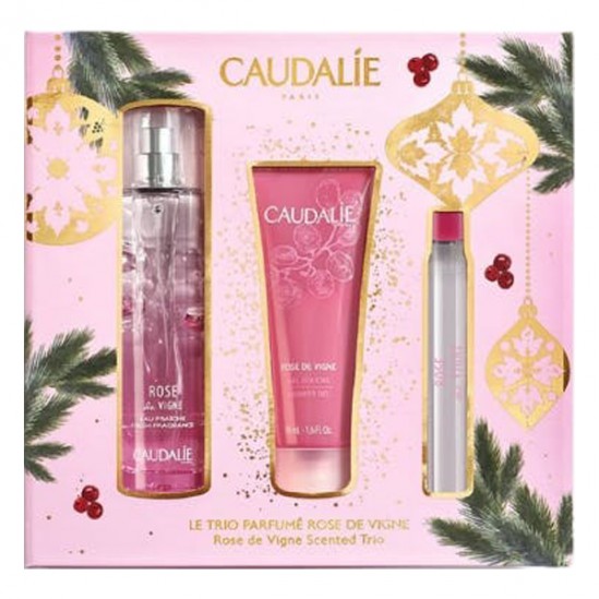 Caudalie coffret trio parfumé rose de vigne