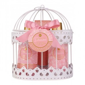 Tentation coffret corps romantic dreams thé rose & velvet 15x13x9 cm