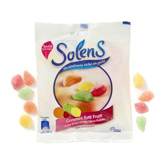 Solens gommes tutti frutti san sucres 100g