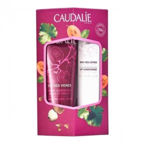 Caudalie coffret de Noël duo hiver lèvres & mains thé des vignes