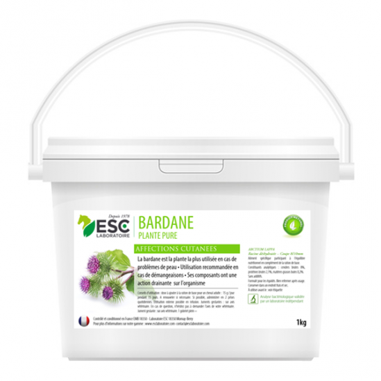 Esc laboratoire bardane plante pure affections cutanées 1kg