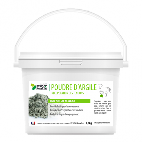 Esc laboratoire poudre d'argile verte surfine à diluer 1.3kg