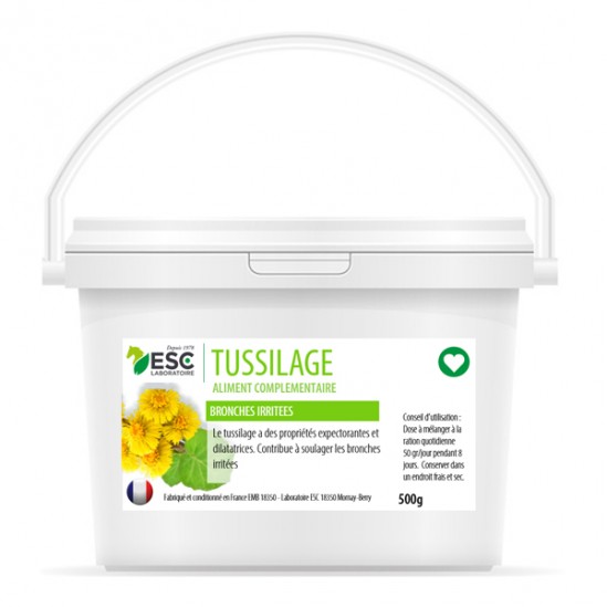 Esc laboratoire tussilage bronche irritées cheval 500g