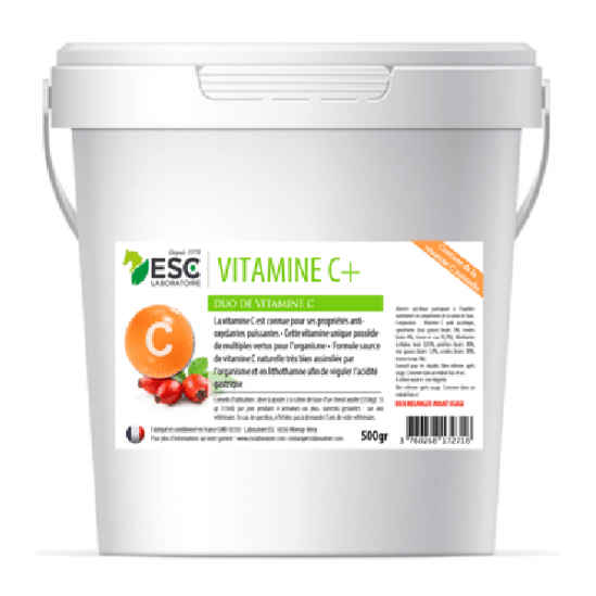 Esc laboratoire vitamine C+ soutien de l'effort du cheval 500g