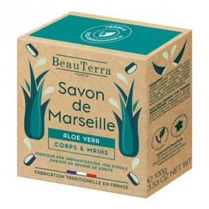 Beauterra savon de Marseille aloès vera 100g