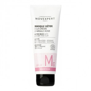 Novexpert masque détox à la crème d'argile rose magnésium 75ml