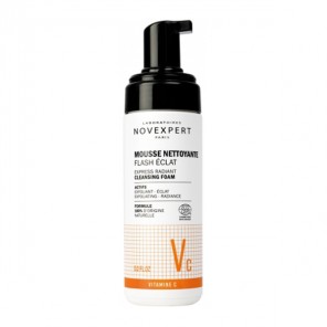 Novexpert mousse nettoyante flash éclat vitamine C 150ml