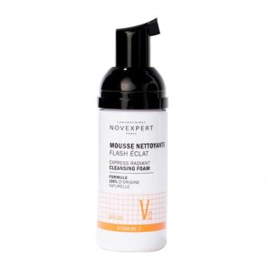 Novexpert mousse nettoyante flash éclat vitamine C 40ml