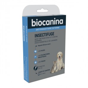 Biocanina insectifuge chiot et chaton +2 mois 2 pipettes