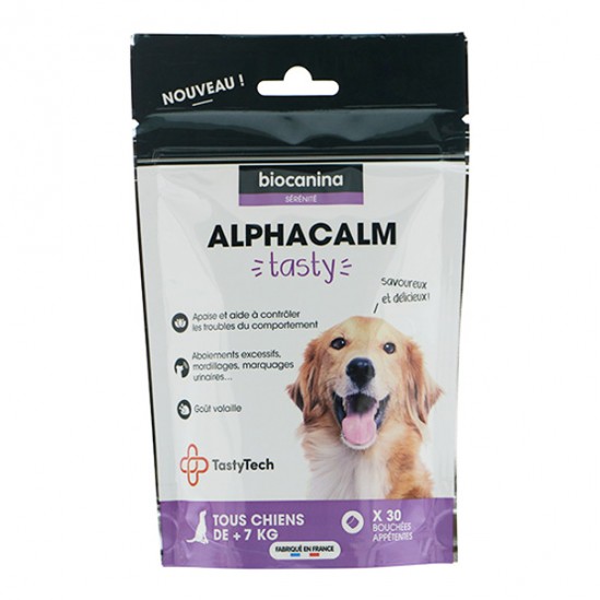 Biocanina alphacalm tasty chiens 30 bouchées