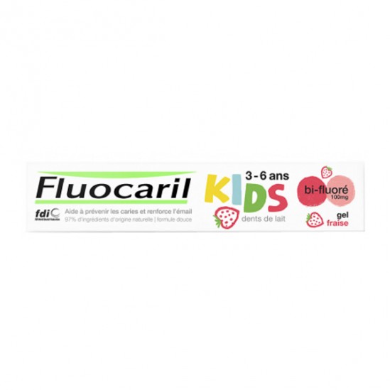 Fluocaril dentifrice kids 3-6 ans bi-fluoré 50ml