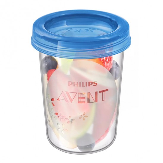 Philips avent pot de conservation scf639/05 6 mois et + 5 pots 240ml