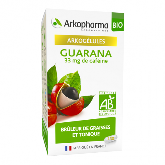 Arkopharma arkogélules guarana bio 130 gélules