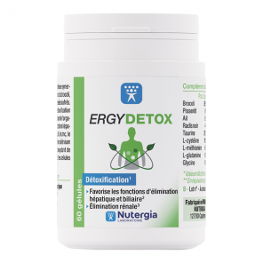 Nutergia ergydetox complément alimentaire 60 gélules