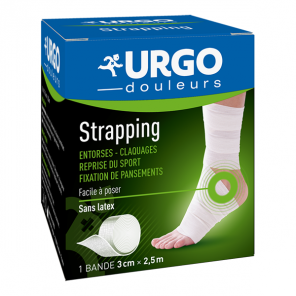 Urgo Strapping bande élastique tissée 3cmx2,5m