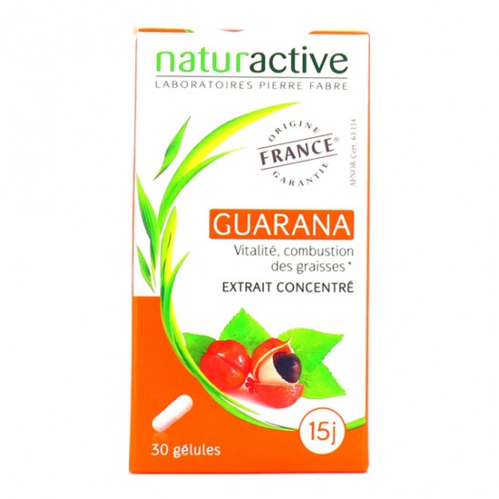 Naturactive guarana complément alimentaire boite 30 gélules