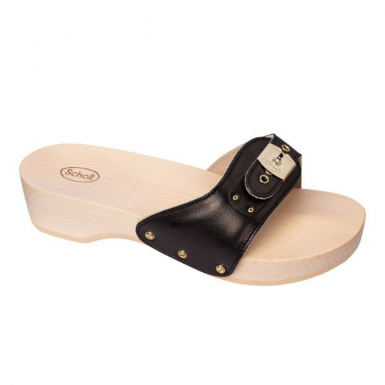 Scholl pescura heel leather black Taille 40