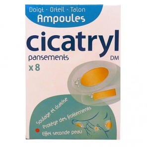 Cicatryl pansements ampoules x 8