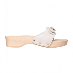 Scholl pescura heel leather white Taille 39