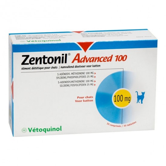 Vétoquinol zentonil advanced 100mg 30 comprimés